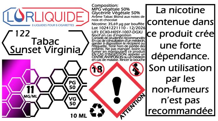 E-liquide Tabac Sunset Virginia – Image 2