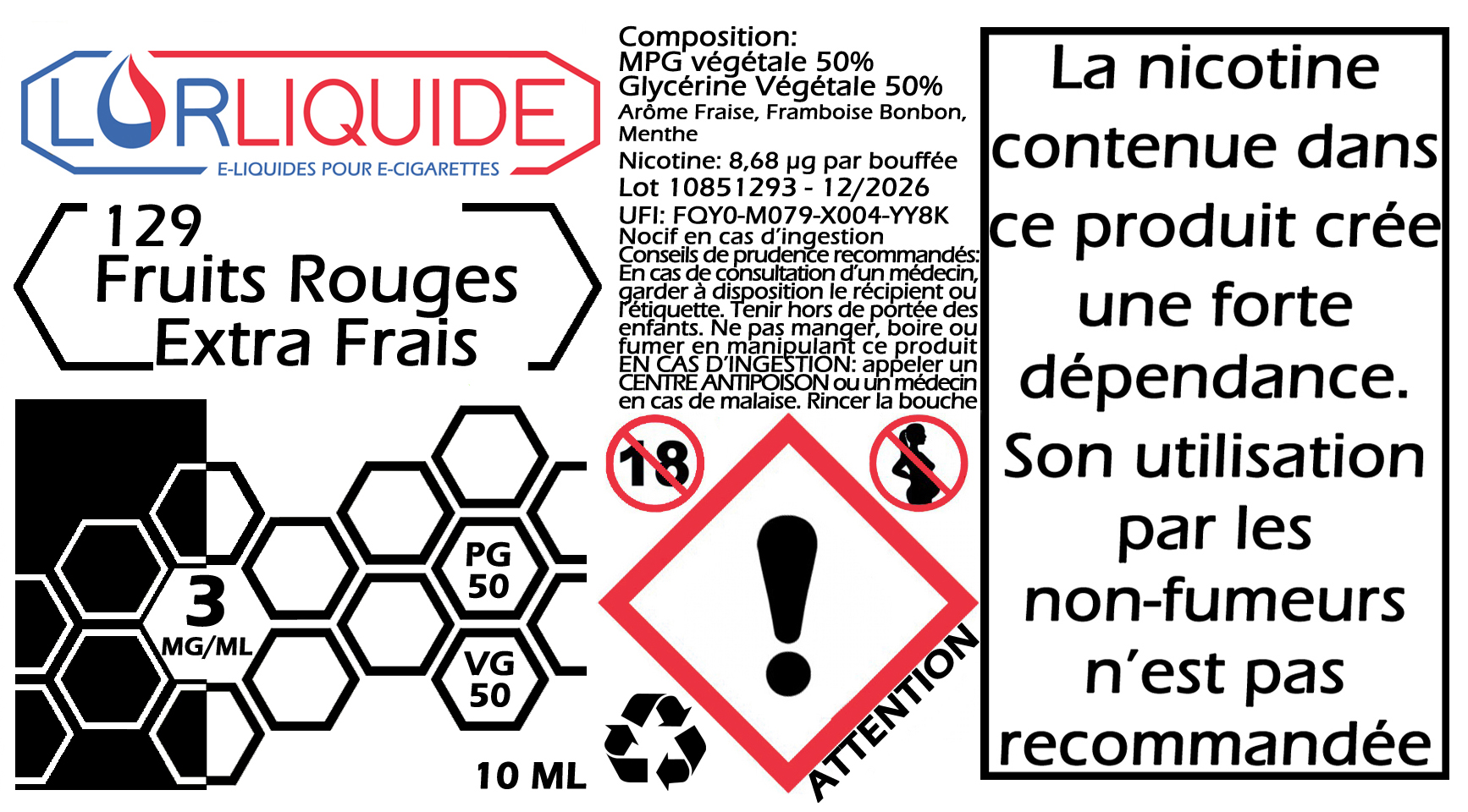 E-liquide Fruits Rouges Extra Frais – Image 2