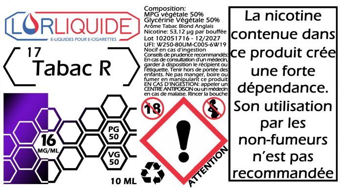 E-liquide Tabac R – Image 6