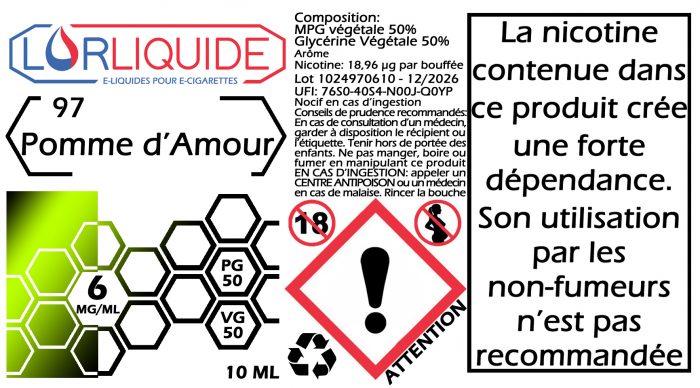E-liquide Pomme d’amour – Image 4