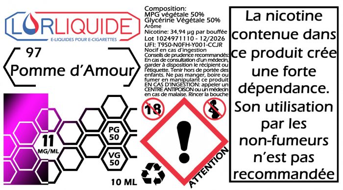 E-liquide Pomme d’amour – Image 5